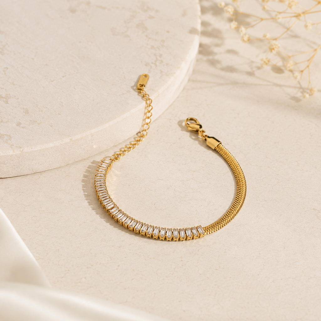 Snake Crystal Bracelet