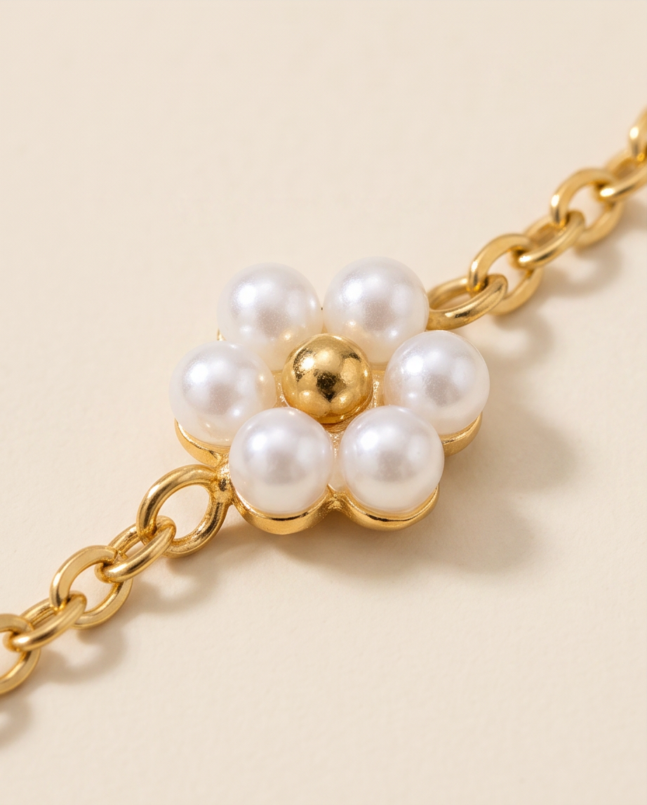 Daisy Pearl Bracelet