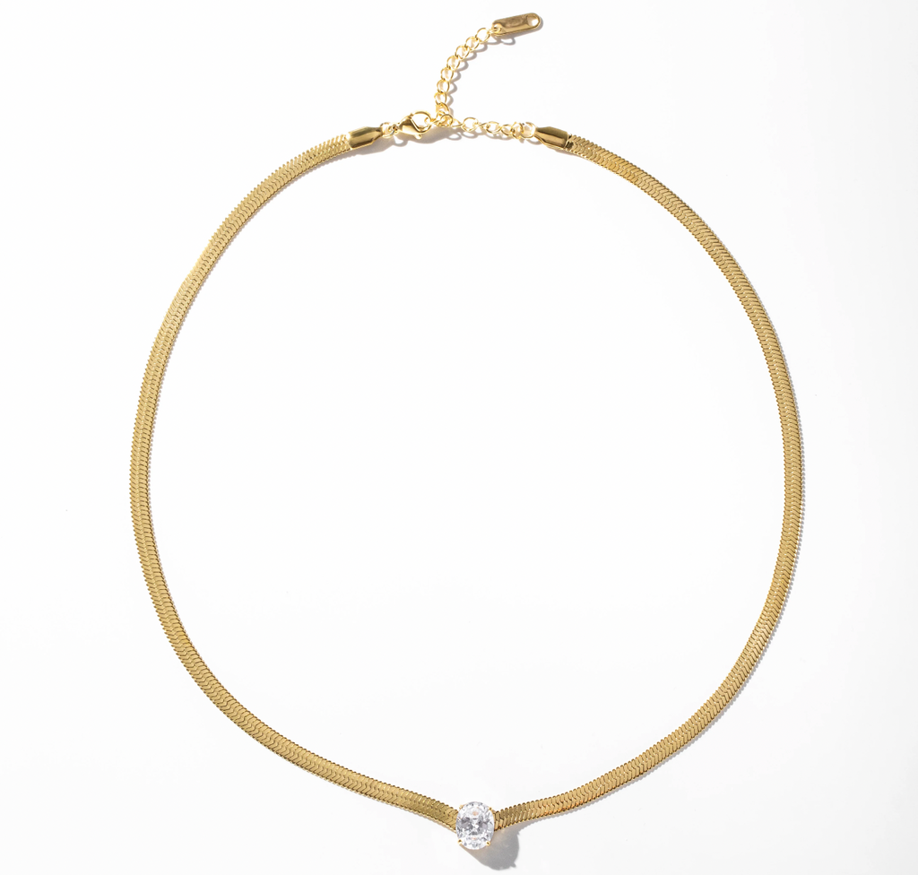 Snake Crystal Necklace