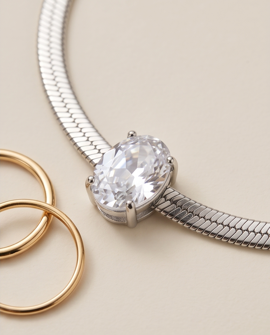 Snake Crystal Necklace