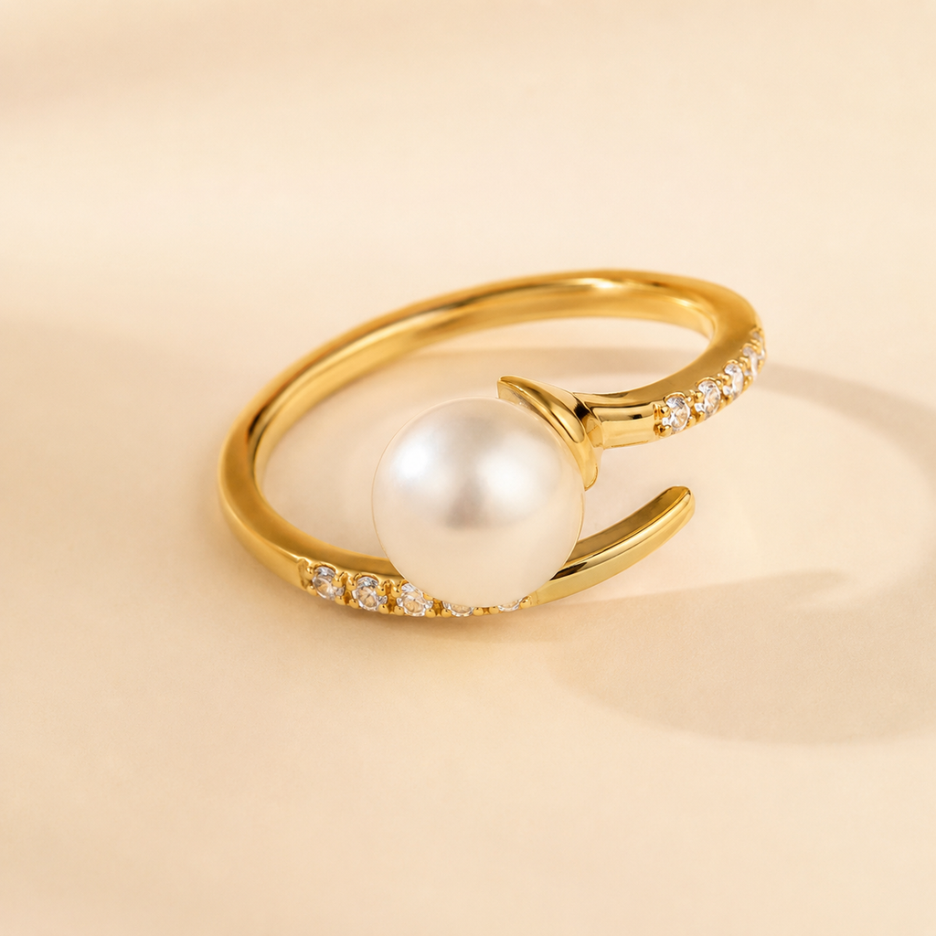 Pearl Open Ring