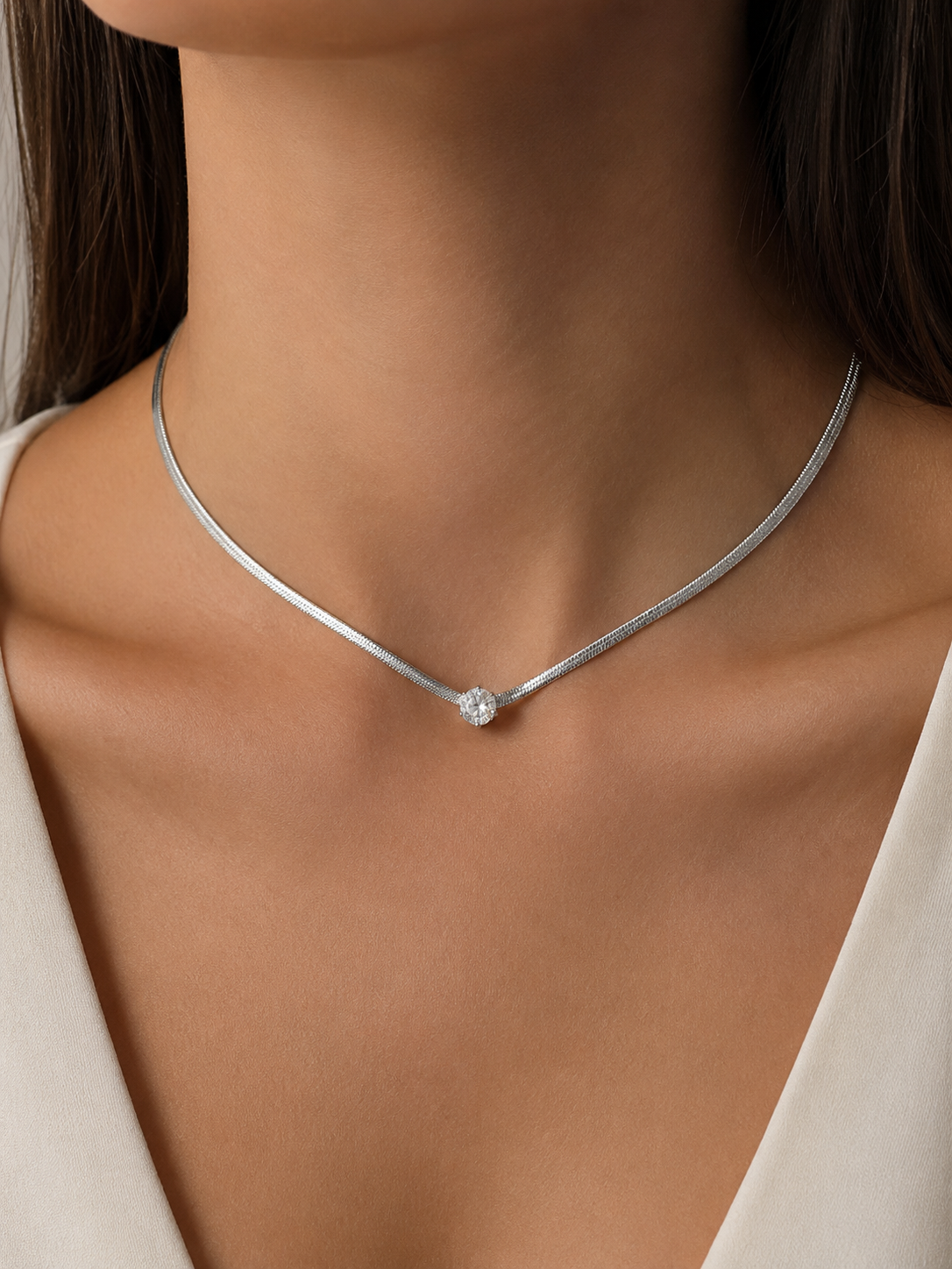 Snake Crystal Necklace