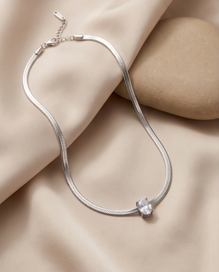 Snake Crystal Necklace