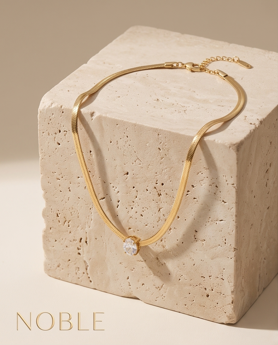 Snake Crystal Necklace