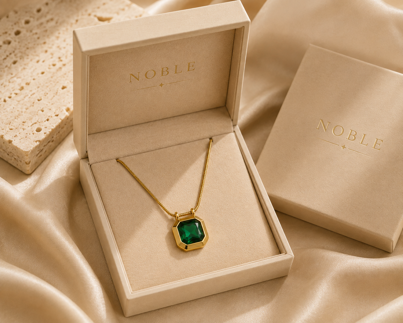 Noble Emerald Necklace
