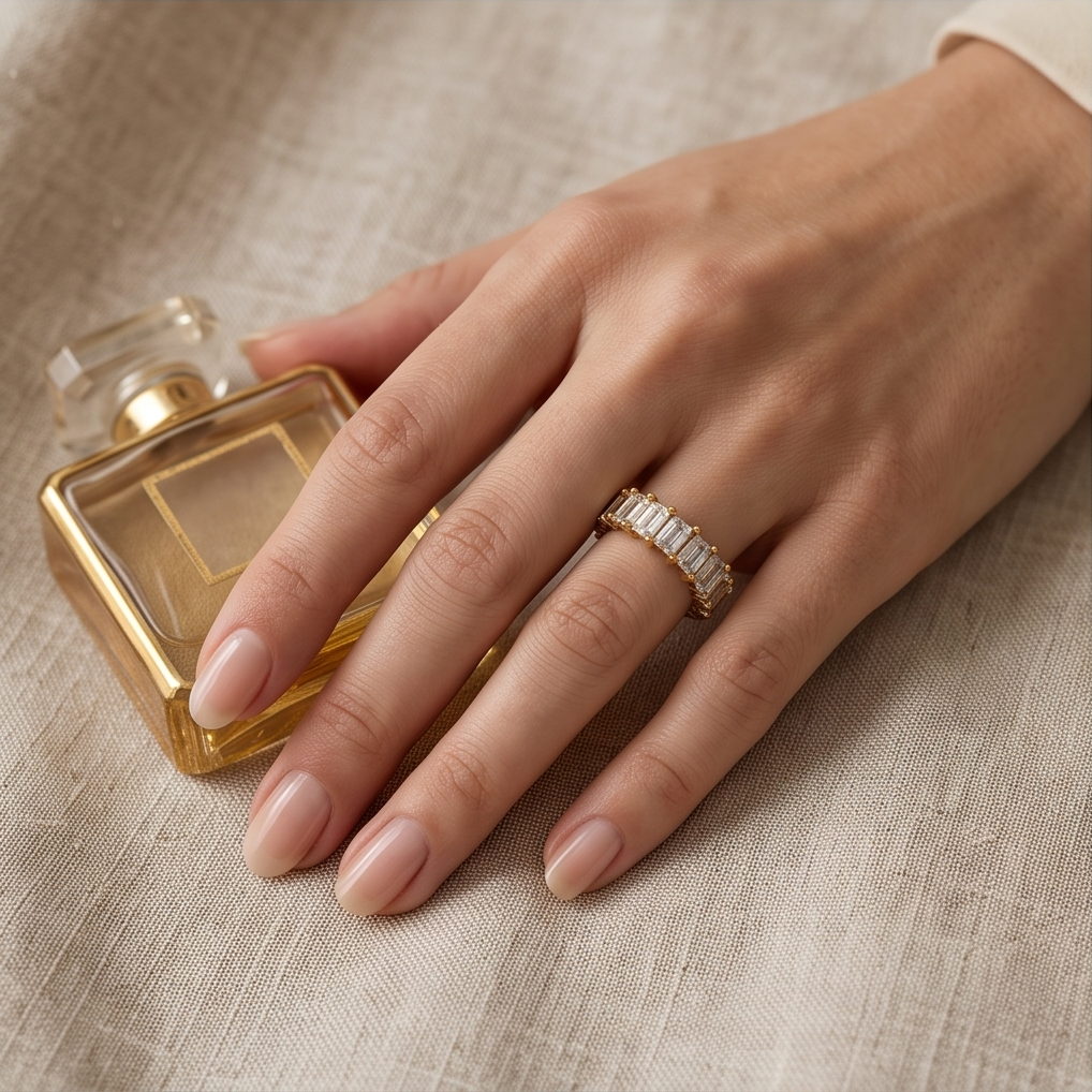 Eternity Princess Cut Ring