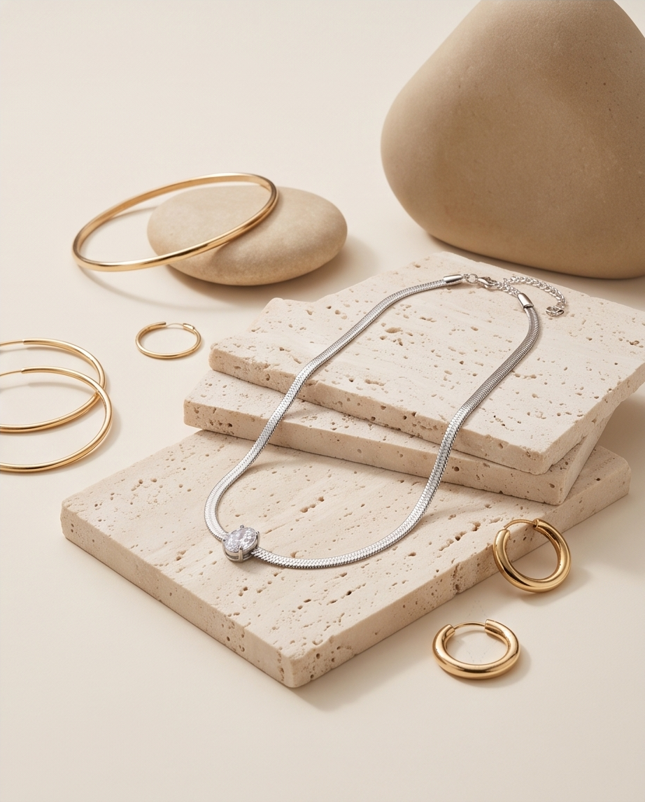 Snake Crystal Necklace
