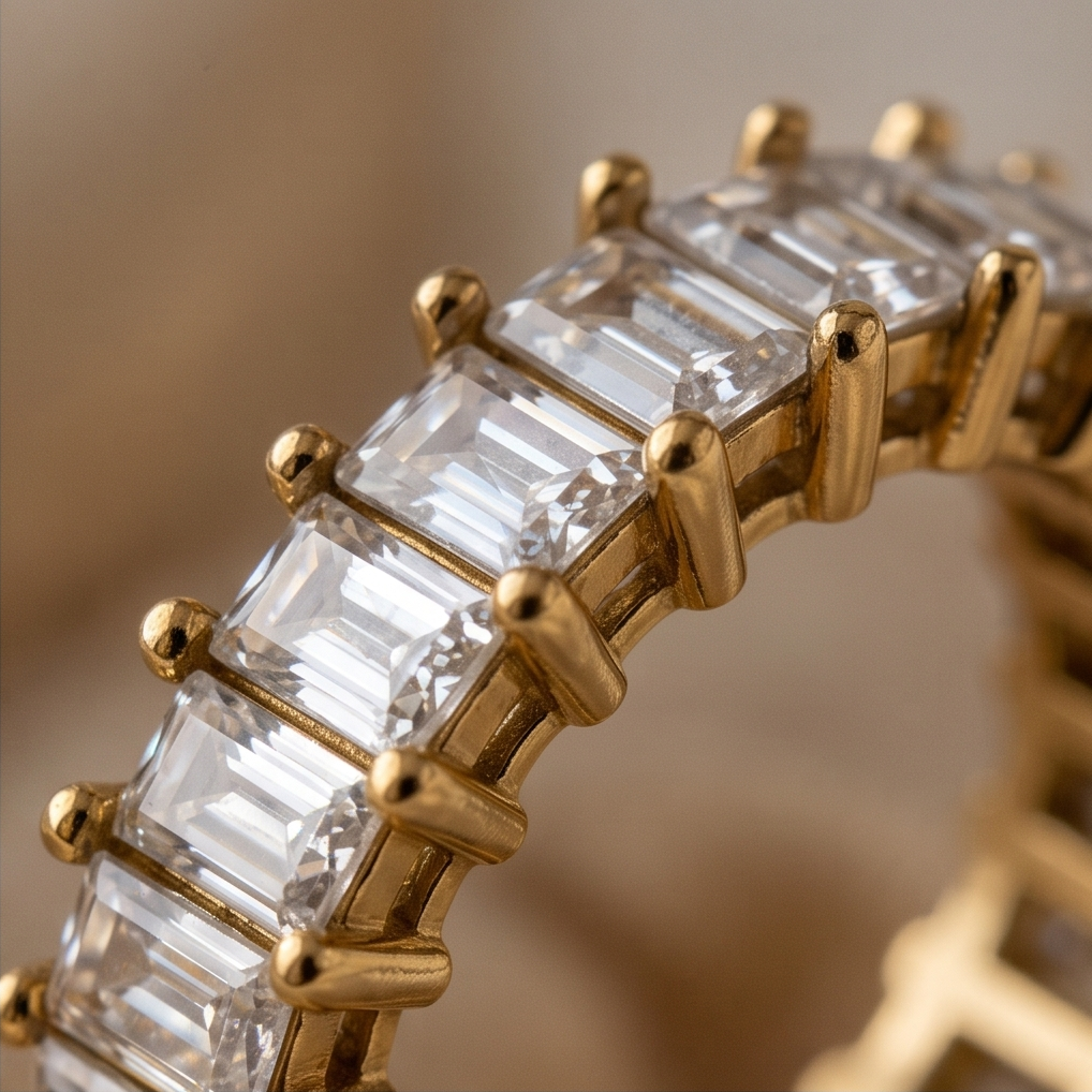 Eternity Princess Cut Ring
