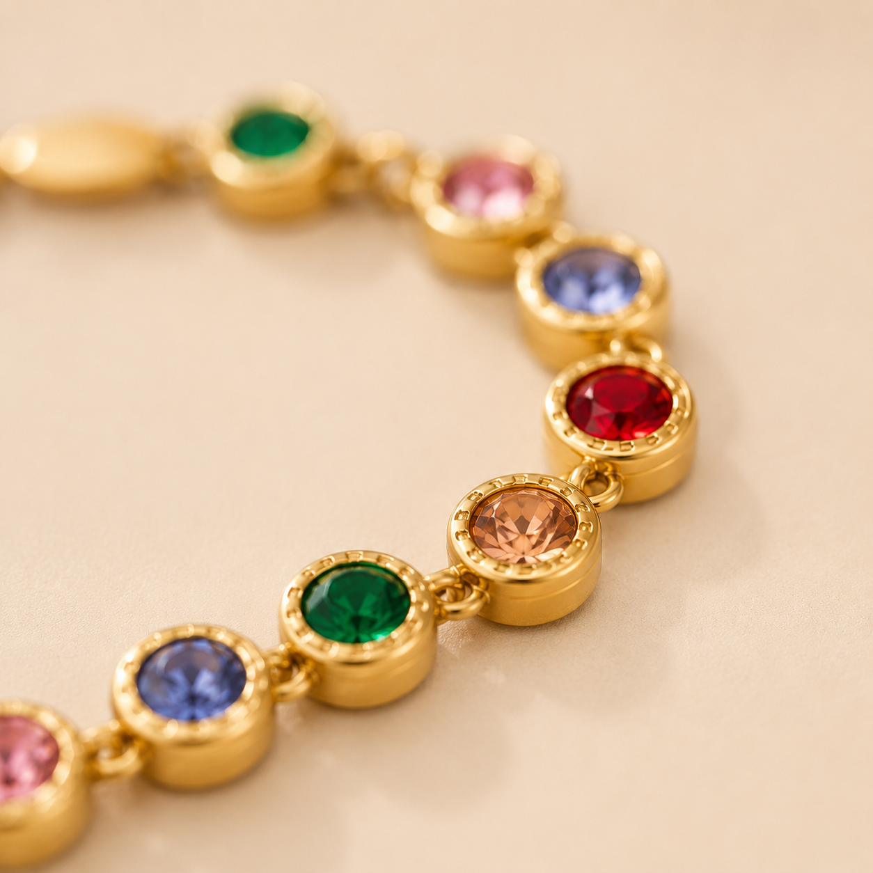 Rainbow Tennis Bracelet