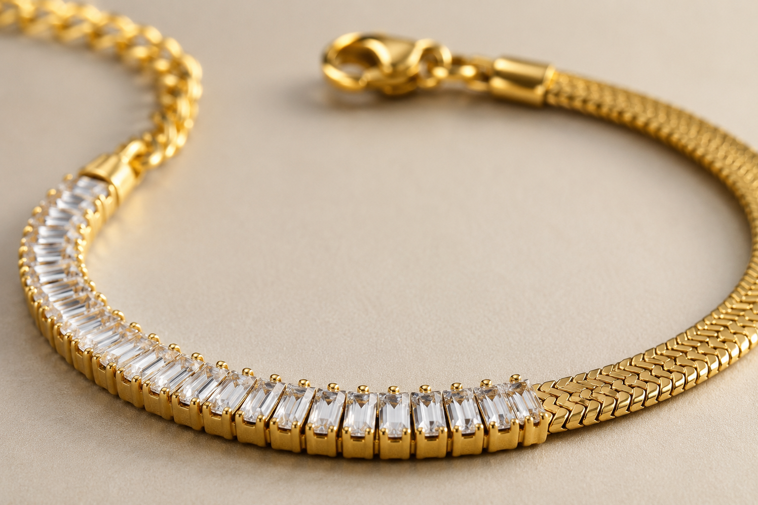 Snake Crystal Bracelet